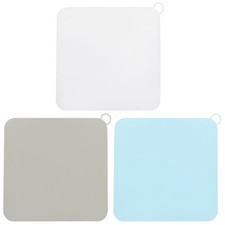 3Pcs Silicone Floor Drain Anti-Odor Mat Silicone Floor Drain Cover Multicolor