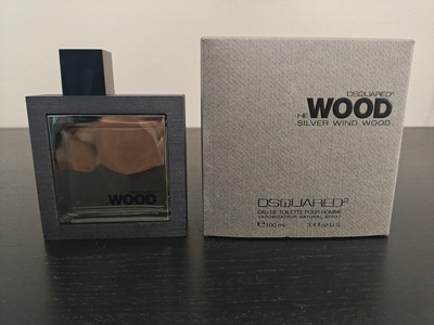 DSquared2 He Wood SILVER WIND WOOD - 3.4 fl. oz. (100ml) - 99% full - w/ Box
