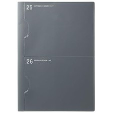 Laconic 2026 Planner A5 Monthly 2-Pocket Gray LAMS88-160GY Starting September