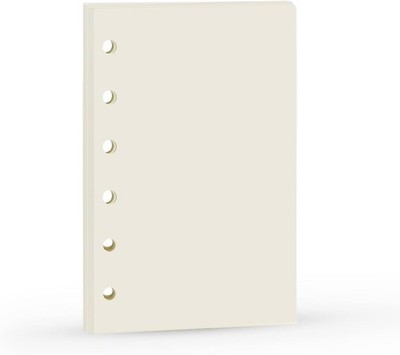 A7 Planner Inserts, Binder Refills for 6 Ring Spiral Notebook, Mini Blank
