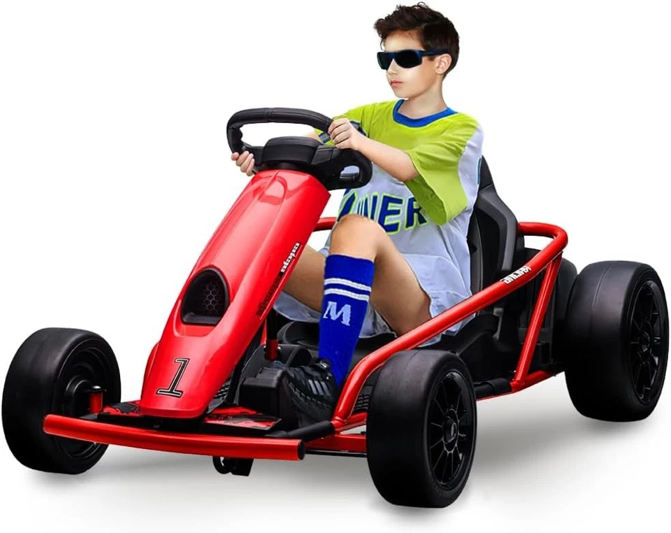 24V 9Ah Ride-on Electric Go Kart Car Toy 8.1 MPH Power Wheels Load 155 Lbs 300w - Image 4 of 4