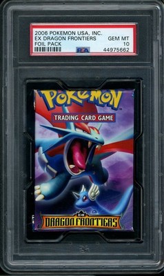 2006 Pokemon EX Dragon Frontiers Foil Booster Salamence Art PSA 10