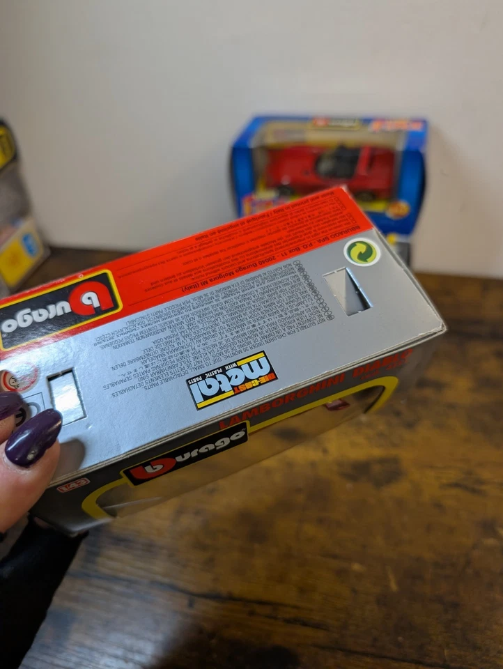 Burago Lamborghini Diablo Dodge Viper Ferrari 456 GT Models 1/43 Scale Bundle  - Image 4 of 4