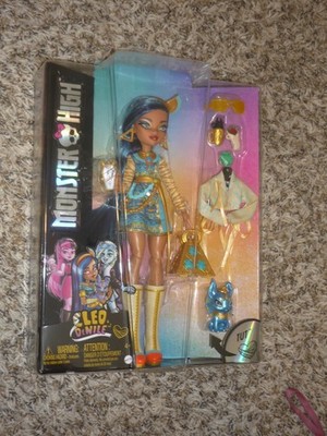 Monster High Cleo de Nile Doll w/ Tut Cat Pet G3 New Mattel 2022 New In Box