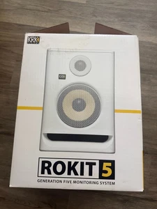 KRK RP5G5 ROKIT 5 Generation Five 5" Powered Studio Monitor White G5