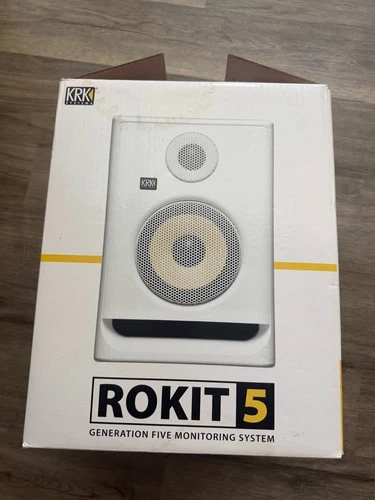 KRK RP5G5 ROKIT 5 Generation Five 5" Powered Studio Monitor White G5