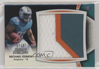 2012 Bowman Sterling Black Refractor 25/45 Michael Egnew Jumbo Patch RC 03xg