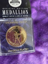 Official Edition Sherwood Forest Robin Hood Medallion 22ct Gold Plated