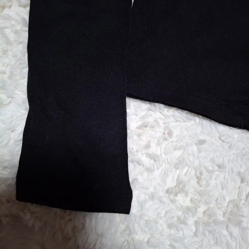 Black Long Sleeve T-shirt, Basic Solid Color, New - image 4