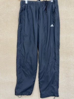 Adidas Activewear Pants Mens Black Size M Essentials Drawstring