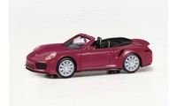 Herpa 038928-002 Porsche 911 Turbo Cabrio Rubinrot 1:87 Neu Ovp