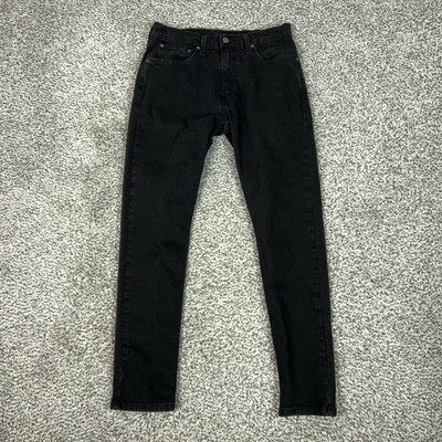 Levis 512 Jeans Mens 32x30 Black Slim Taper Stretch Denim Casual Basic Everyday