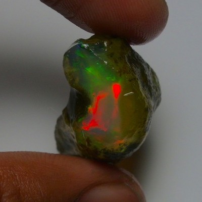 Ethiopian Oil Opal Specimen  31.75  cts Natural Rough Gemstone - Fire Opal Roug