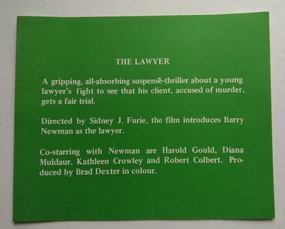 THE LAWYER, SET OF 8 LOBBY CARDS, 1970, BARRY NEWMAN , PETROCELLI. - Image 1 of 4