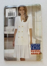 See & Sew NOW 3528 Size 12-14-16  Misses’ Top & Skirt FACTORY FOLDED