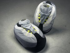 CloudKicks Air Max 95 Inspired Plush Slippers - OG NEON - One Size
