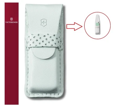 Victorinox Étui Vide Pour Couteau Tomo En Cuir Blanc Swiss Made - Photo 1/3