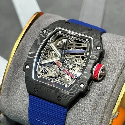 Stretch Kautschuk Uhrenarmband für Richard Mille RM055 RM030 RM35-02 RM67-02 Softband - Bild 1 von 4
