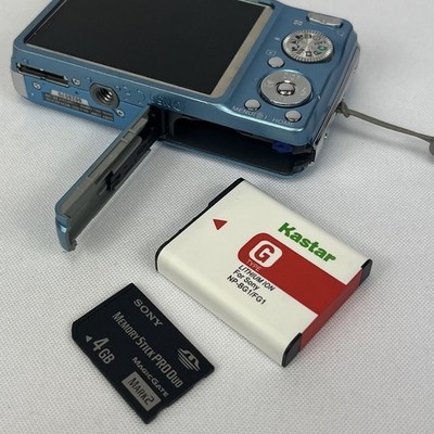 Sony Cyber-Shot DSC-W220 12.1MP Blue Digital Camera AS IS for