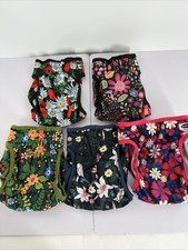 Reusable Washable Dog Diapers Medium Female 5-Pack Cute Flower Puppy Period