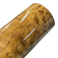 Premium Gloss Wood Grain Vinyl Wrap Roll Sheet Film Home Office Furniture DIY