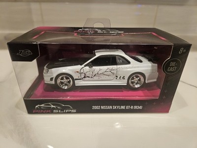 Jada Toys 2002 Nissan Skyline GT-R R34 Pink Slips (White Cherry