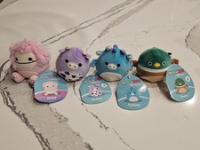 4 Squishmallows Mallowmees Brina, Tatiana, Bubba, Avery Needoh inside Squish