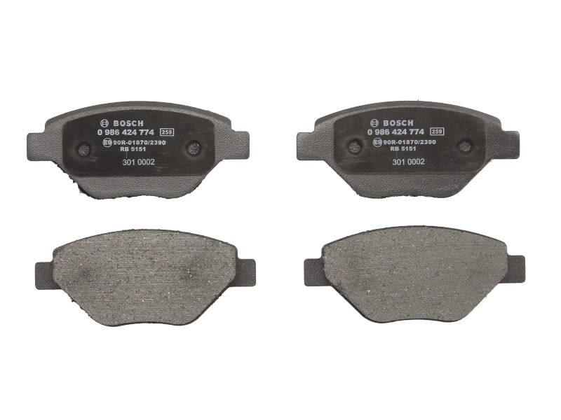 Plaquettes de frein BOSCH Megane II 1.4 pour stopper les bruits de sifflement au freinage