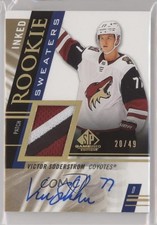 2020 SP Game Used Rookie Sweaters Inked 20/49 Victor Soderstrom Patch Auto 7ci