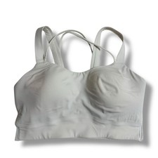Lululemon Like a Cloud Sports Bra White No Size Tag Good Used Condition