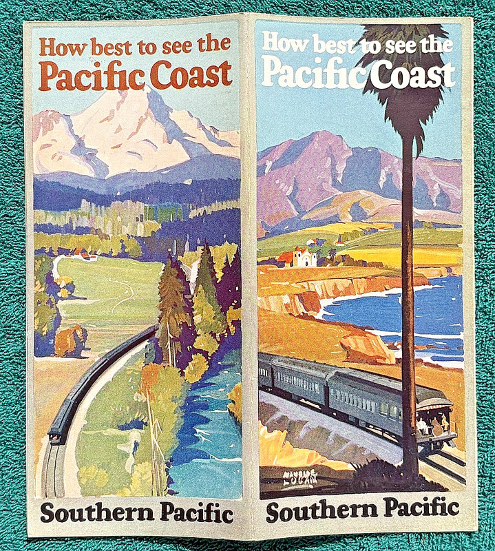 1928 Pacific Coast Train Trip Southern Pacific Railroad Shasta Route Cascade Mtn
