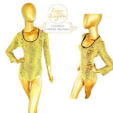SNAKE STRING BODY by Wolford M Medium ocker coca Ärmel Schlangen Design