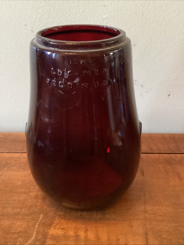 Dietz Fitzall Loc Nob Red Lantern Globe 10H - Bild 1 von 8