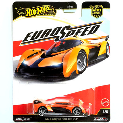 Hot Wheels Premium McLaren Solus GT Euro Speed 4/5 Car Culture Real Riders OVP