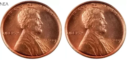 1909+1909 VDB Lincoln Wheat Penny Cent Lot ~ Gem BU (red) ~ 2 Coin Set