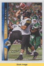 2021 Upper Deck CFL Blue Jeremiah Masoli #36 READ 0a7