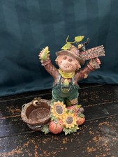fall theme resin scarecrow figurine