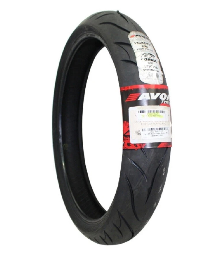 AVON COBRA CHROME 130/60-23 FRONT TIRE HARLEY STREET GLIDE ELECTRA
