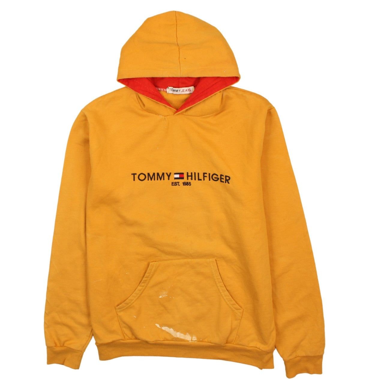 Tommy Jeans Yellow Hoodie Mens L
