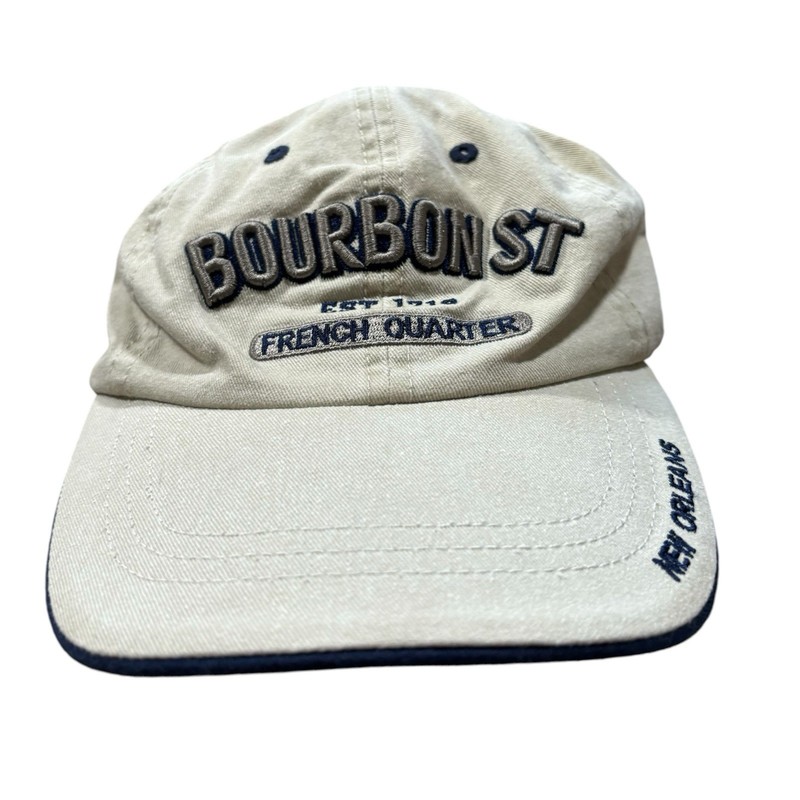 Bourbon Street French Quarter Big Easy Adjustable Cap Hat New Orleans Souvenir