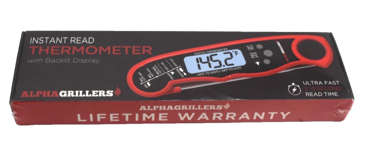 Alpha Grillers Meat Thermometer Digital Read Food Thermometer for Cook