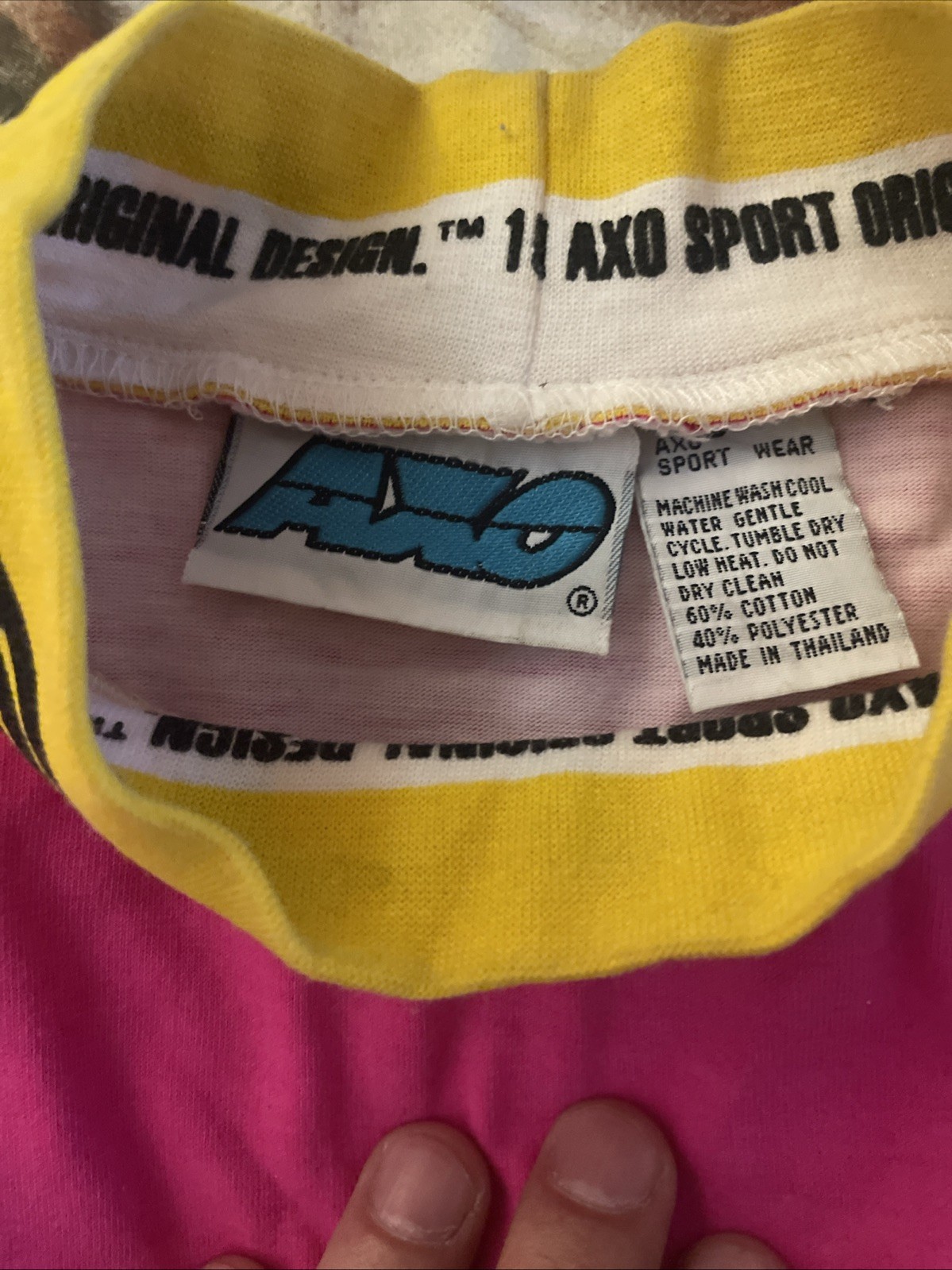 Vintage 90’s Official AXO Sport Racing Motocross Jersey VMX Race Wear Gel Print