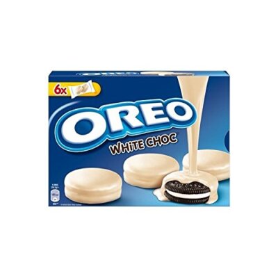 Oreo Choc White Doppeltekse Kakao Gebäck - Überzogen mit weißer Schokolade 245g