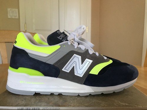 SHOES SUEDE BLUE YELLOW 997 | eBay