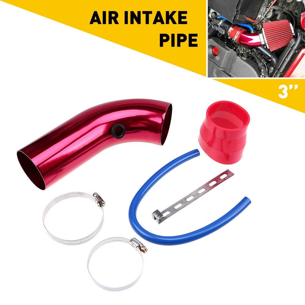 Car Cold Air Intake Filter Induction Kit Pipe Power Flow Hose System Accessories
