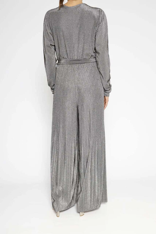 TUTA € 215,00 - 30% TUTA IN LUREX B.YU DONNA BY05236 ARGENTO - Immagine 4 di 4