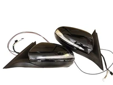 W205 Car Side Door Mirror Pair Fit for MercedesBenz C class C180 C260 C300 Black