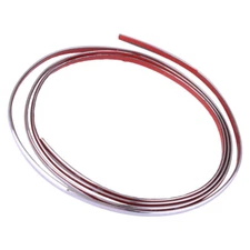 2M Chrome Car Door Edge Molding Trim Seal Strip Scratch Protector Guard Decor