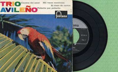 TRIO AVILEÑO Usurero Del Amor FONTANA 467 022 TE Pressing Holland 196? EP 45 EX