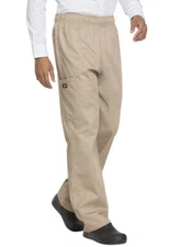NWT DICKIES UNISEX CARGO STYLE CHEF PANTS IN KHAKI DC12